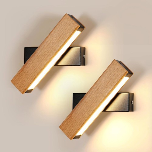 2stk led wandleuchte - wandleuchte, 360°