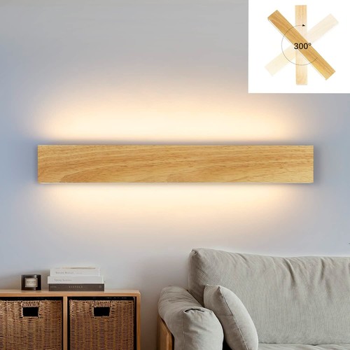 Led wandleuchte holz - wandleuchte,