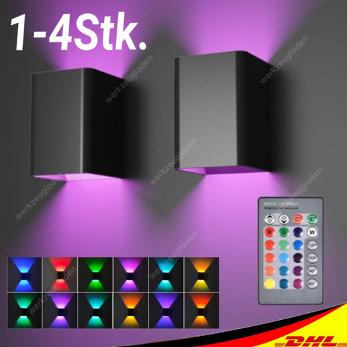 4stk led wandleuchte - 1-4stk.,