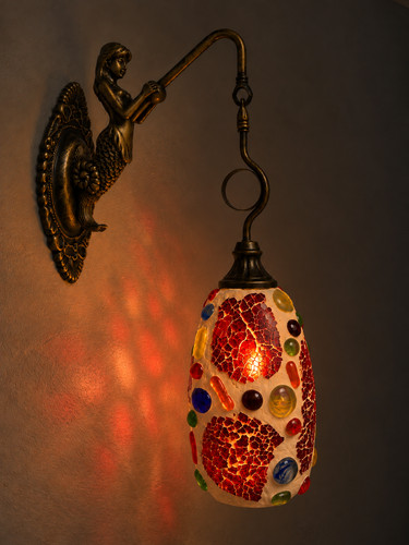 Orientalische wandlampe mit - orientalische,
