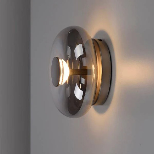 Led wandleuchte posh - led-wandleuchte, rauchglas