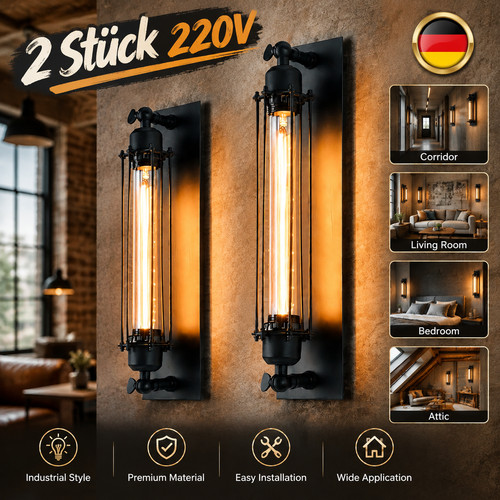 Stück vintage wandleuchte - 2,