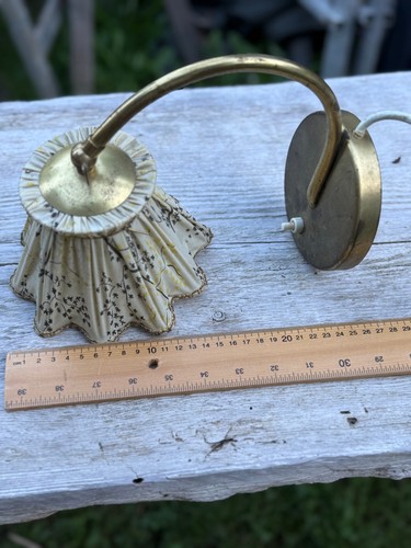 Vintage messing wandlampe - vintage,